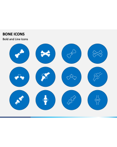 Bone Icons PPT Slide 1