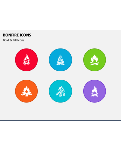 Bonfire Icons PPT Slide 1