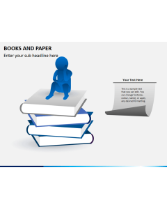 Books and paper PPT slide 1
