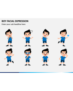 Boy Facial Expression PPT Slide 1