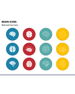 Brain Icons PPT Slide 1