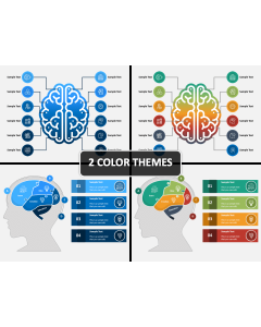 Brain Infographics PPT Cover Slide