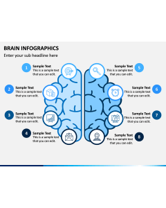 Brain Infographics Free PPT Slide 1