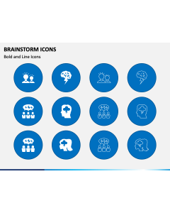 Brainstorm Icons PPT Slide 1