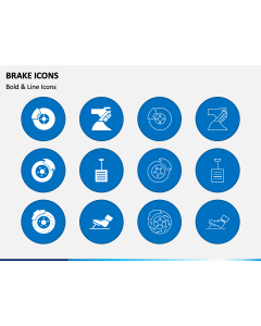 Brake Icons PPT Slide 1