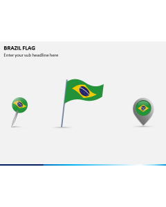 Brazil Flag PPT Slide 1