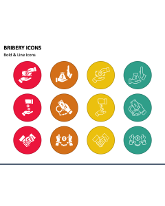 Bribery Icons PPT Slide 1