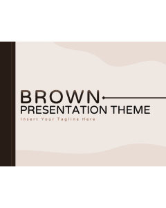 Brown Presentation Theme PPT Slide 1