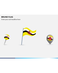 Brunei Flag PPT Slide 1