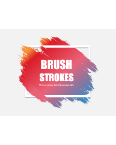 Brush Strokes Theme PPT Slide 1