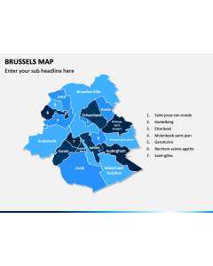 Brussels Map PPT Slide 1