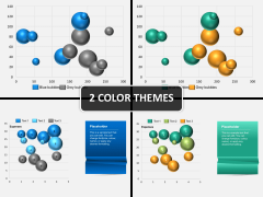 Bubble chart PPT cover slide