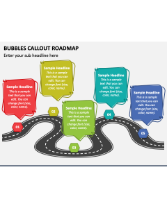 Bubbles Callout Roadmap PPT Slide 1