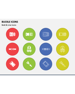 Buckle Icons PPT Slide 1
