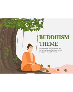 Buddhism Theme PPT Slide 1