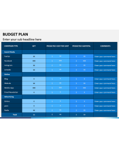 Budget Plan PPT Slide 1