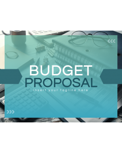 Budget Proposal PPT Slide 1