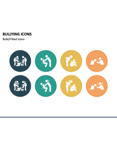 Bullying Icons PPT Slide 1