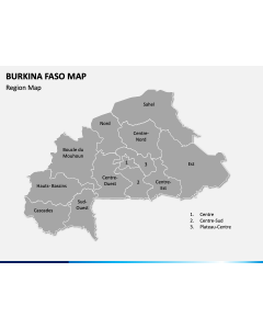 Burkina Faso Map PPT Slide 1