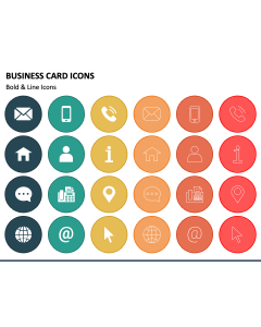 Business Card Icons PPT Slide 1