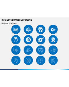 Business Excellence Icons PPT Slide 1