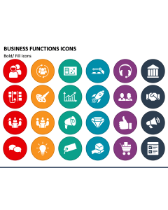Business Functions Icons PPT Slide 1