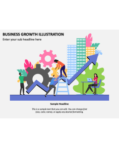 Business Growth Illustration PPT Slide 1