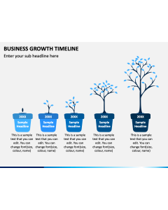 Business Growth Timeline PPT Slide 1
