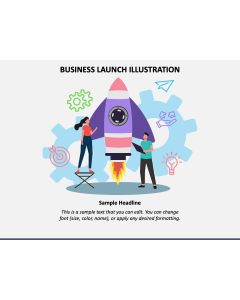 Business Launch Illustration PPT Slide 1