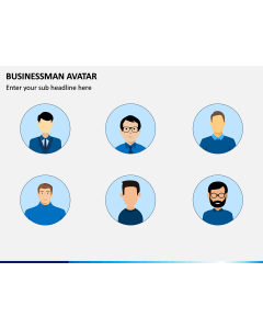 Business Man Avatar PPT Slide 1