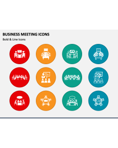 Business Meeting Icons PPT Slide 1