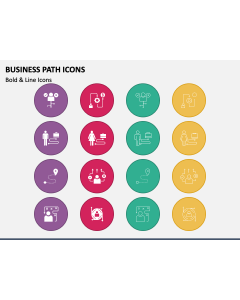 Business Path Icons PPT Slide 2