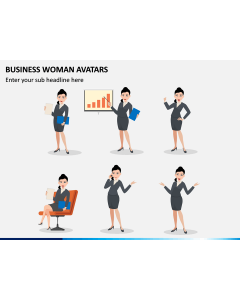 Business Woman Avatars PPT Slide 1