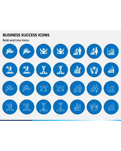 Busniess Success Icons PPT Slide 1