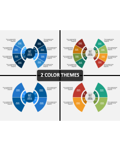 Butterfly Pie Chart PPT Cover Slide