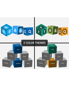 Buzzword cubes PPT cover slide 