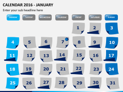 Calendar 2016 PPT slide 1