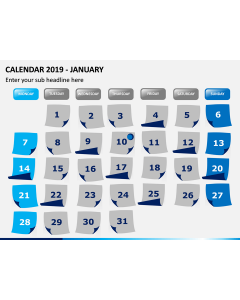 Calendar 2019 PPT Slide 1