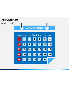 Calendar 2020 - Type 2 PPT Slide 1