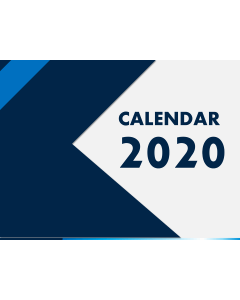 Calendar 2020 - Type 4 PPT Slide 1
