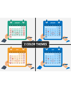 Calendar 2021 Type 1 PPT Cover Slide