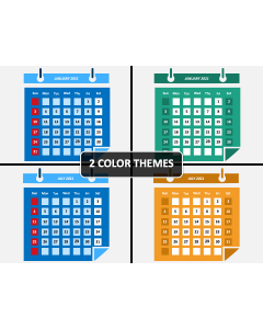 Calendar 2021 Type 2 PPT Cover Slide