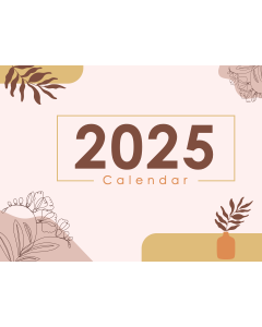 Calendar 2025 Aesthetic Theme PPT Thumbnail