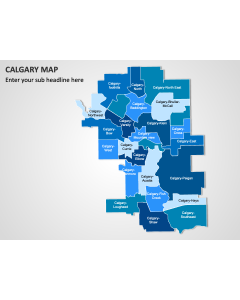 Calgary Map PPT Slide 1