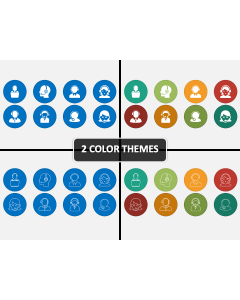 Call Center Icons PPT Cover Slide