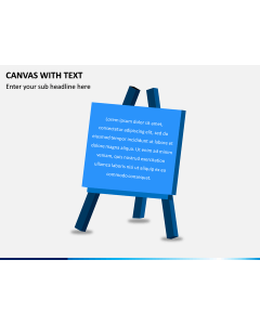 Canvas with Text PPT Slide 1