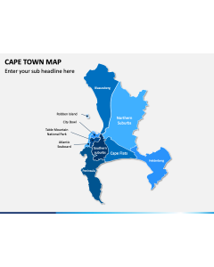 Cape Town Map PPT Slide 1