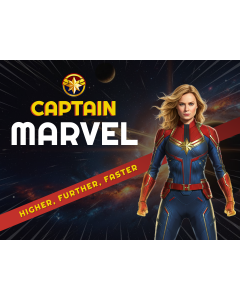 Captain Marvel Theme PPT Thumbnail