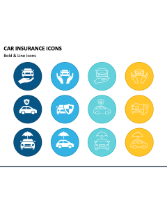 Car Insurance Icons PPT Slide 1