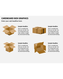 Cardboard Box Graphics PPT Slide 1